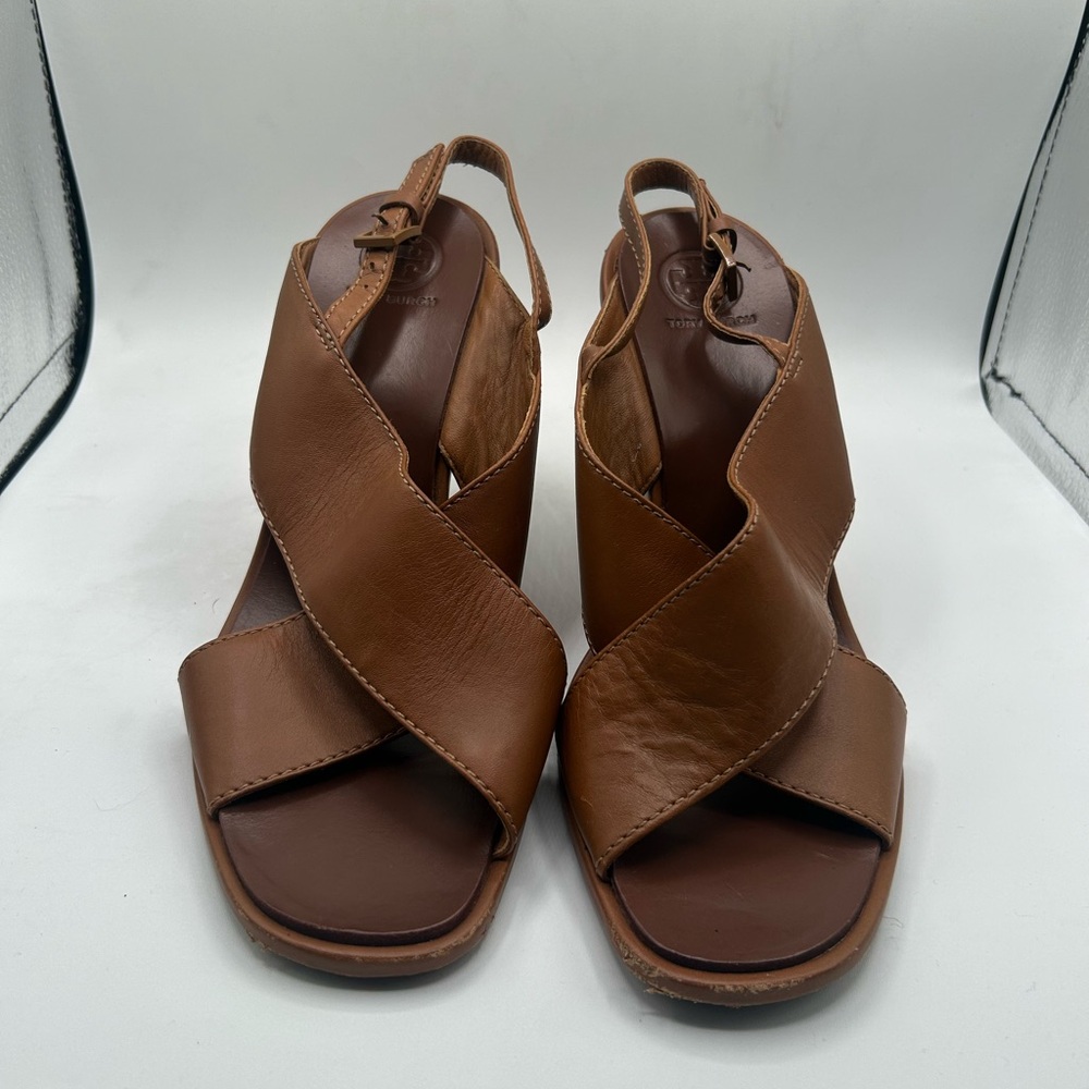 Tory Burch Tan Leather Sandals